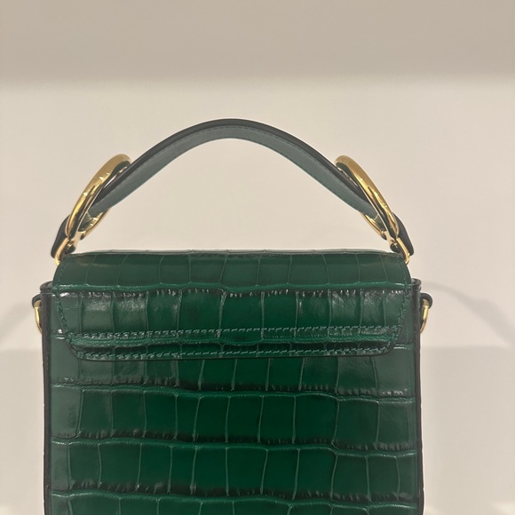 Chloe Mini C Embossed Croc Crossbody Bag - Picture 11 of 16